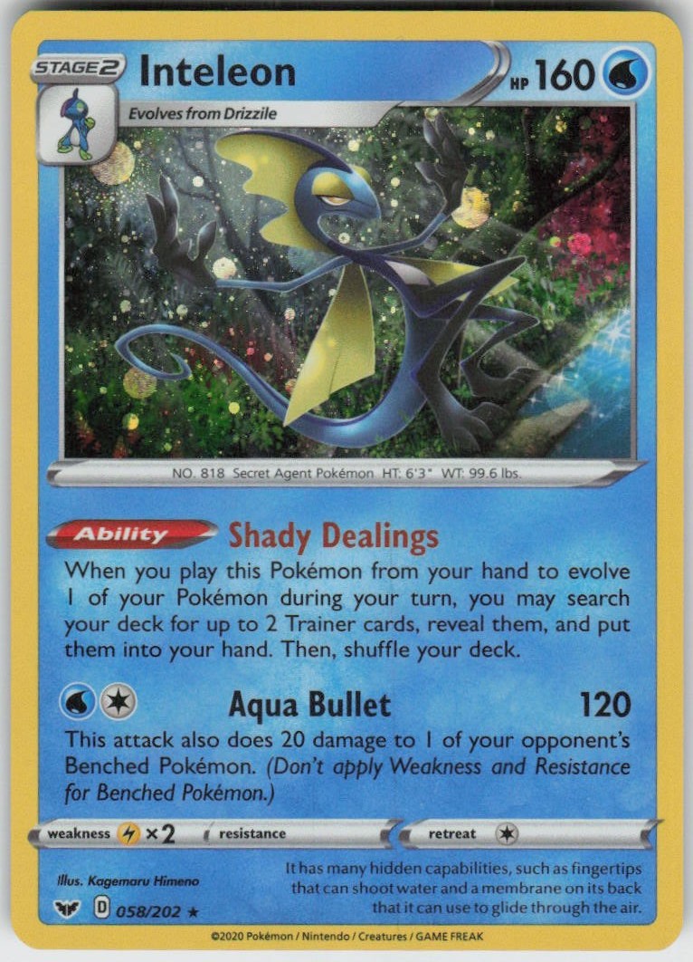 Holo Inteleon 058/202 Promo Miscellaneous Cards & Products Near Mint Holo Inteleon 058/202 Promo Miscellaneous Cards & Products Near Mint
