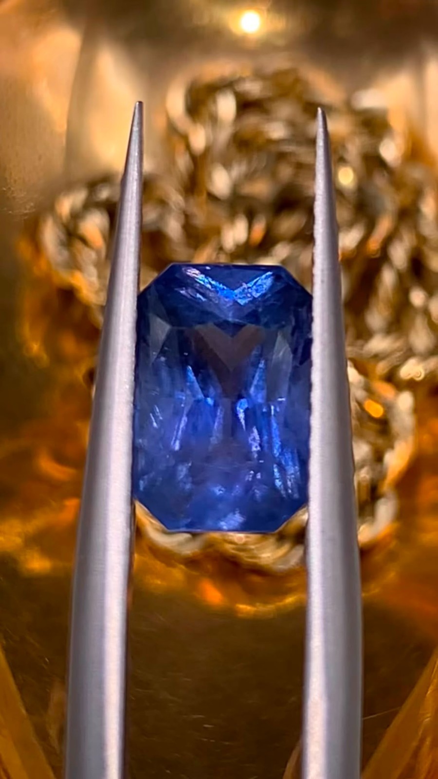 GFCO Certified 2.55Ct Natural Rare Cornflower Blue Sapphire From Sri Lanka