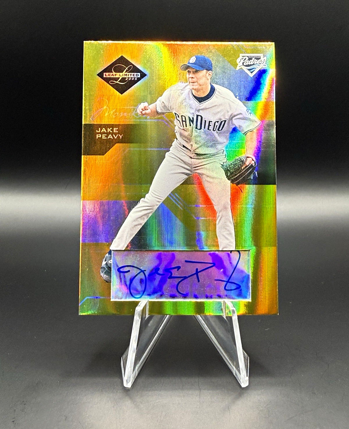 Donruss/Playoff 2005 Leaf Limited Jake Peavy #32 Padres Auto 24/25 Donruss/Playoff 2005 Leaf Limited Jake Peavy #32 Padres Auto 24/25