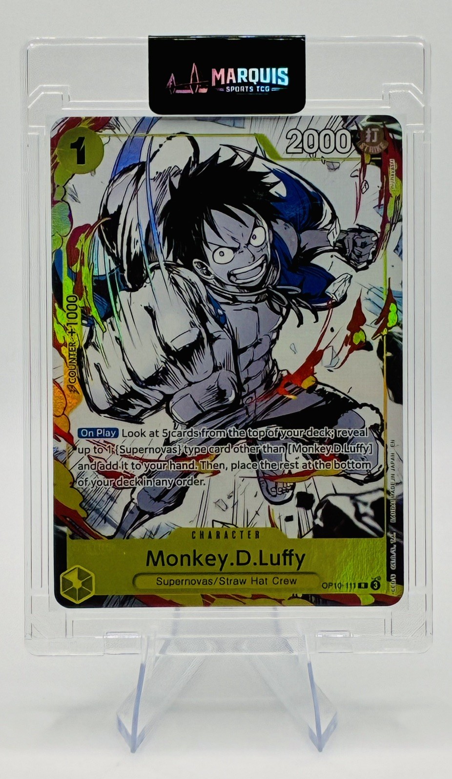 2025 One Piece Monkey D Luffy OP10-111 Premium 6 Assort Vol 1 Alt Art English