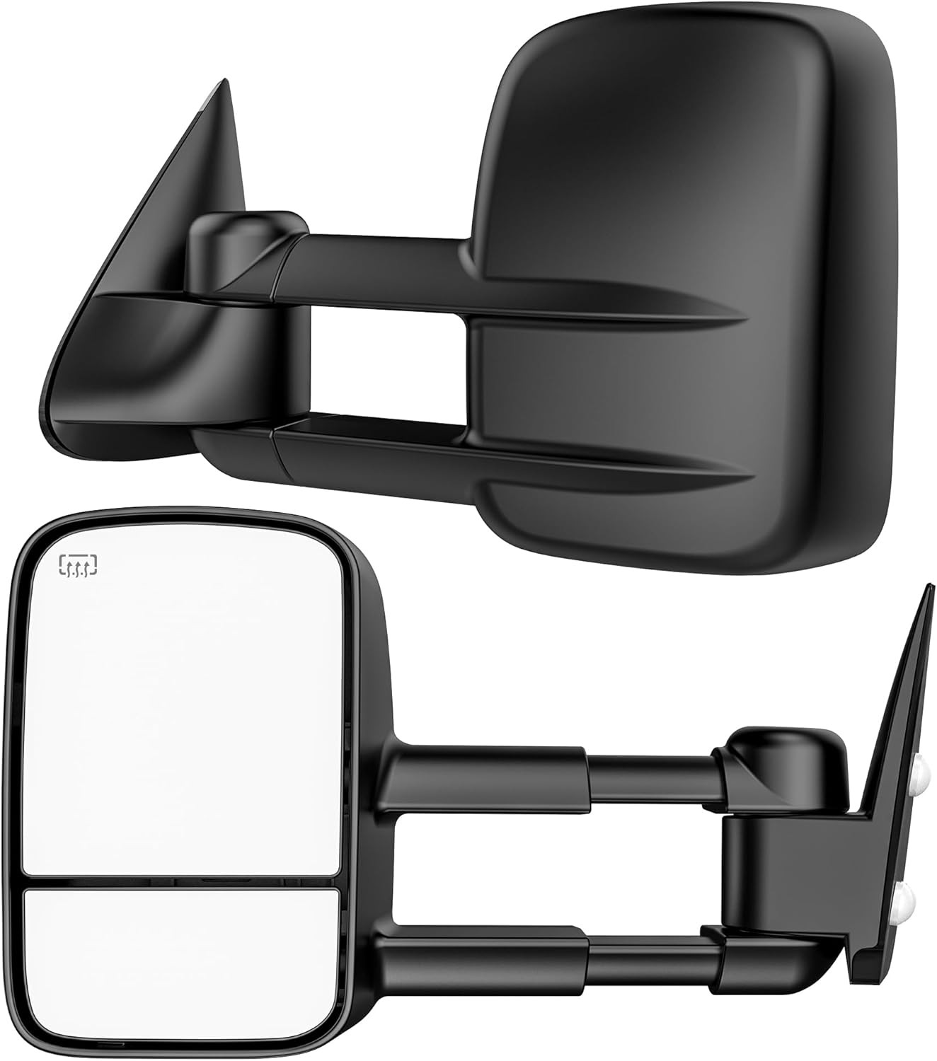 Pair Power Heated Tow Mirrors for 99-02 Chevy Silverado Sierra 1500 2500 3500 HD
