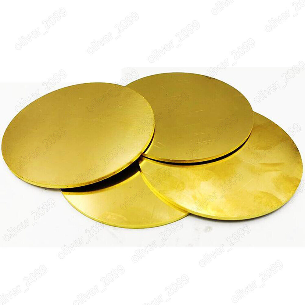 Brass Metal Sheet Round Brass Sheet Solid Brass Disc Yellow Metal Select Size