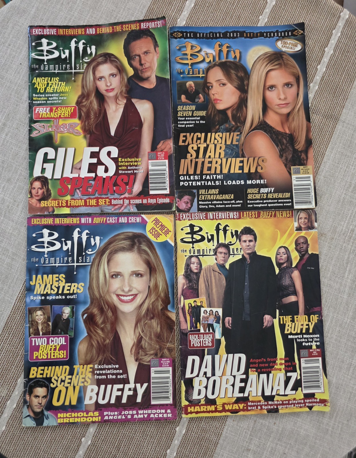 Vintage Buffy The Vampire Slayer Official Magazines and Yearbook 2002-2003