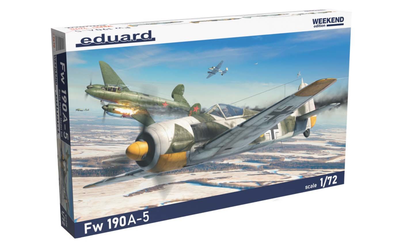 Eduard 7470 Focke-Wulf Fw190A-5 \'Weekend Edition\' 1/72 Scale Plastic Model Kit Eduard 7470 Focke-Wulf Fw190A-5 \'Weekend Edition\' 1/72 Scale Plastic Model Kit