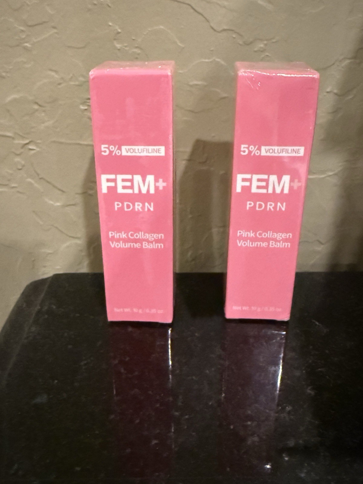 2 X FEM+ PDRN Pink Collagen Volume Balm w/ 5% Volufiline, Sealed