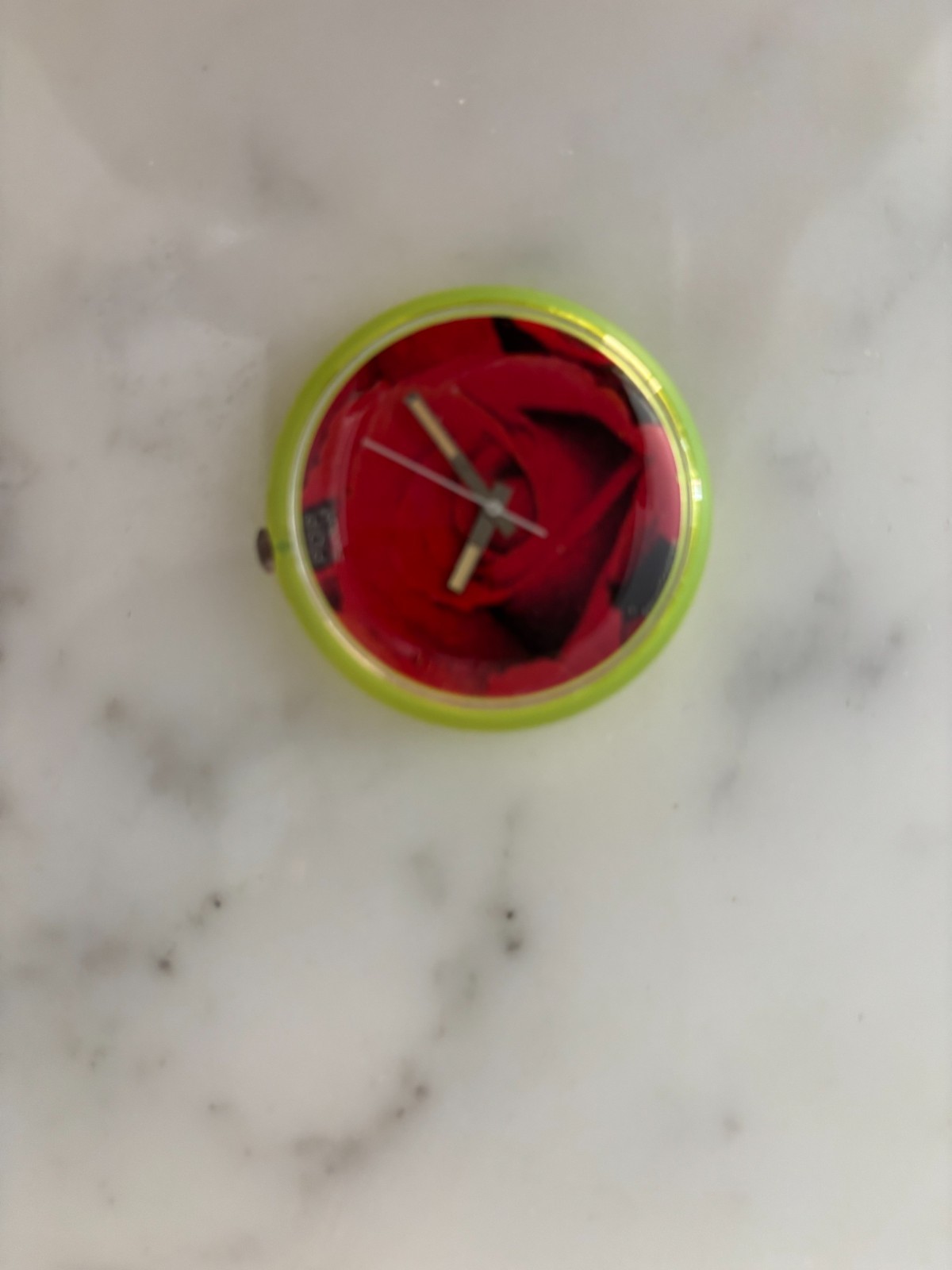 Swatch Pop Watch Roses are Forever BC101 GUC Not working Display or Parts