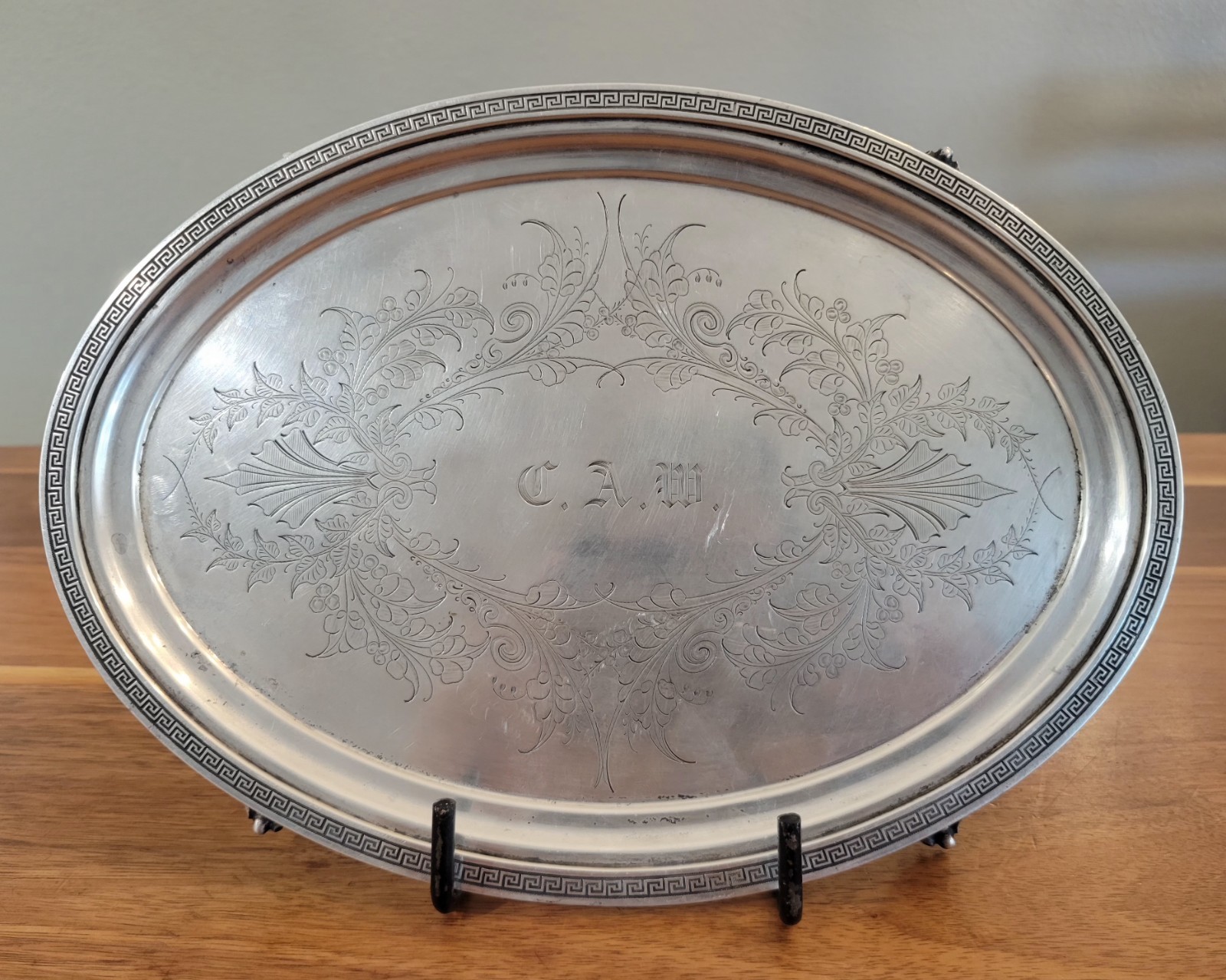 Civil War Era Gorham Coin Silver Salver – Crosby, Hunnewell & Morse, Boston