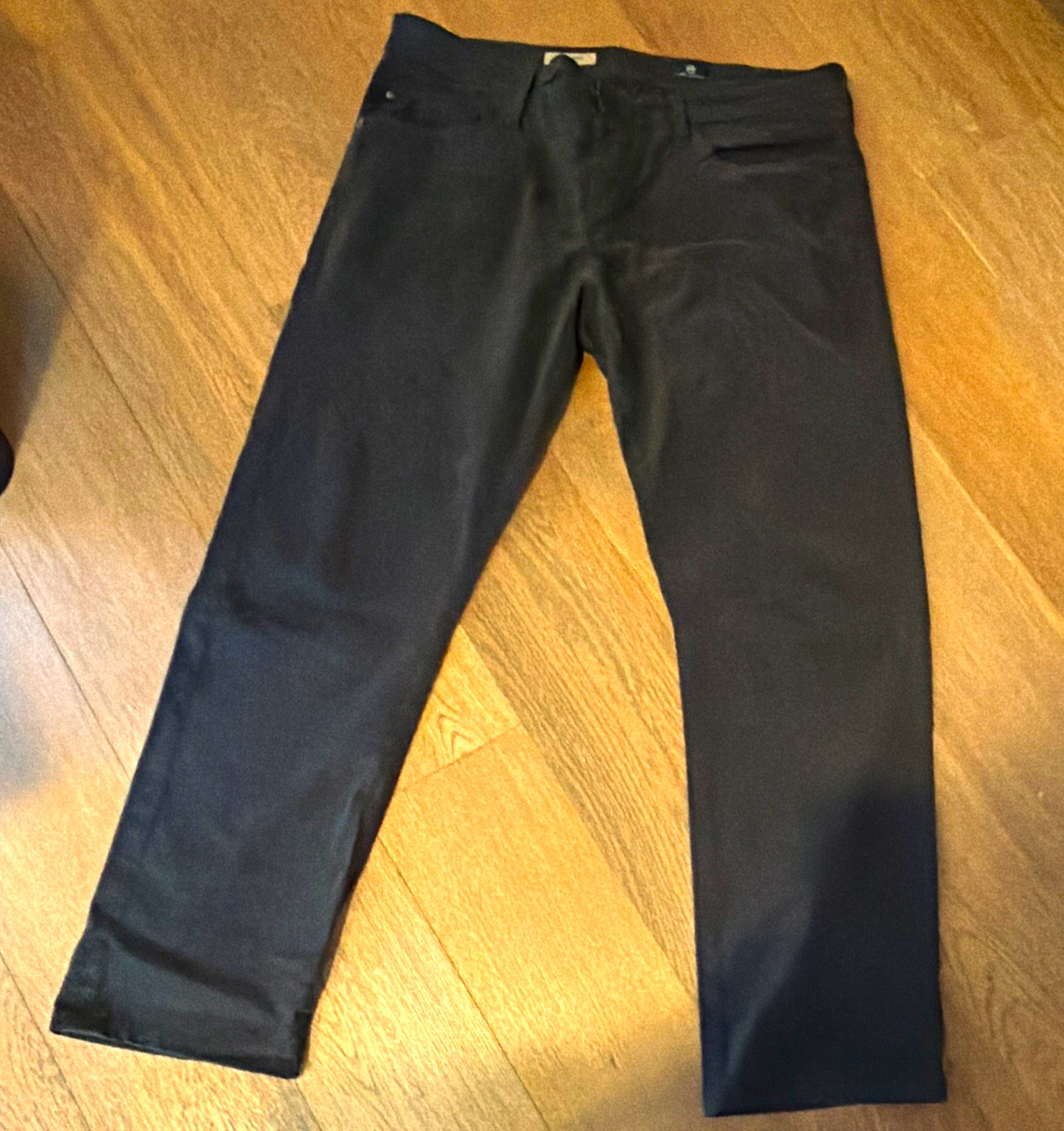 AG Adriano Goldschmied Graduate Black Tailored Leg Straight Jeans Stretch AG Adriano Goldschmied Graduate Black Tailored Leg Straight Jeans Stretch