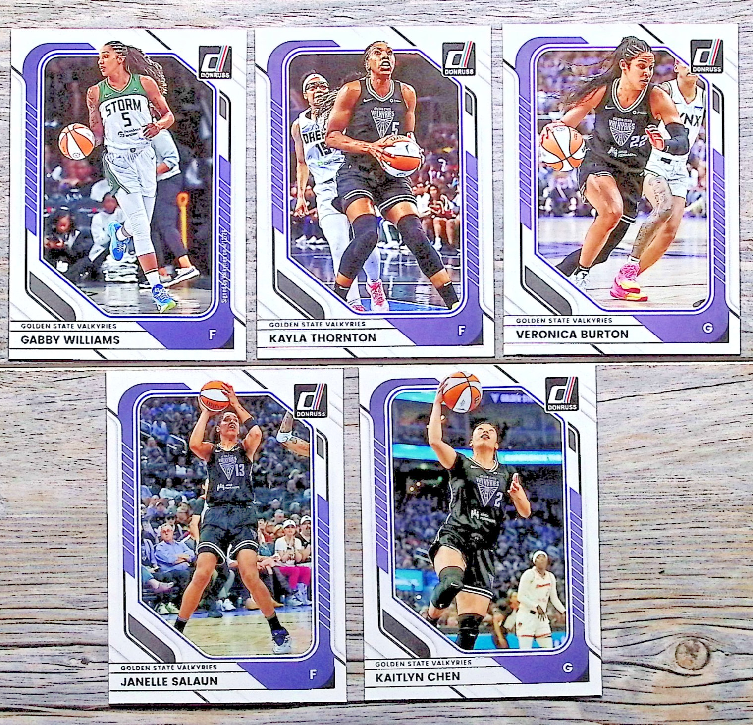 2026 Panini Donruss WNBA Golden State Valkyries Team Set (5) Cards 2026 Panini Donruss WNBA Golden State Valkyries Team Set (5) Cards