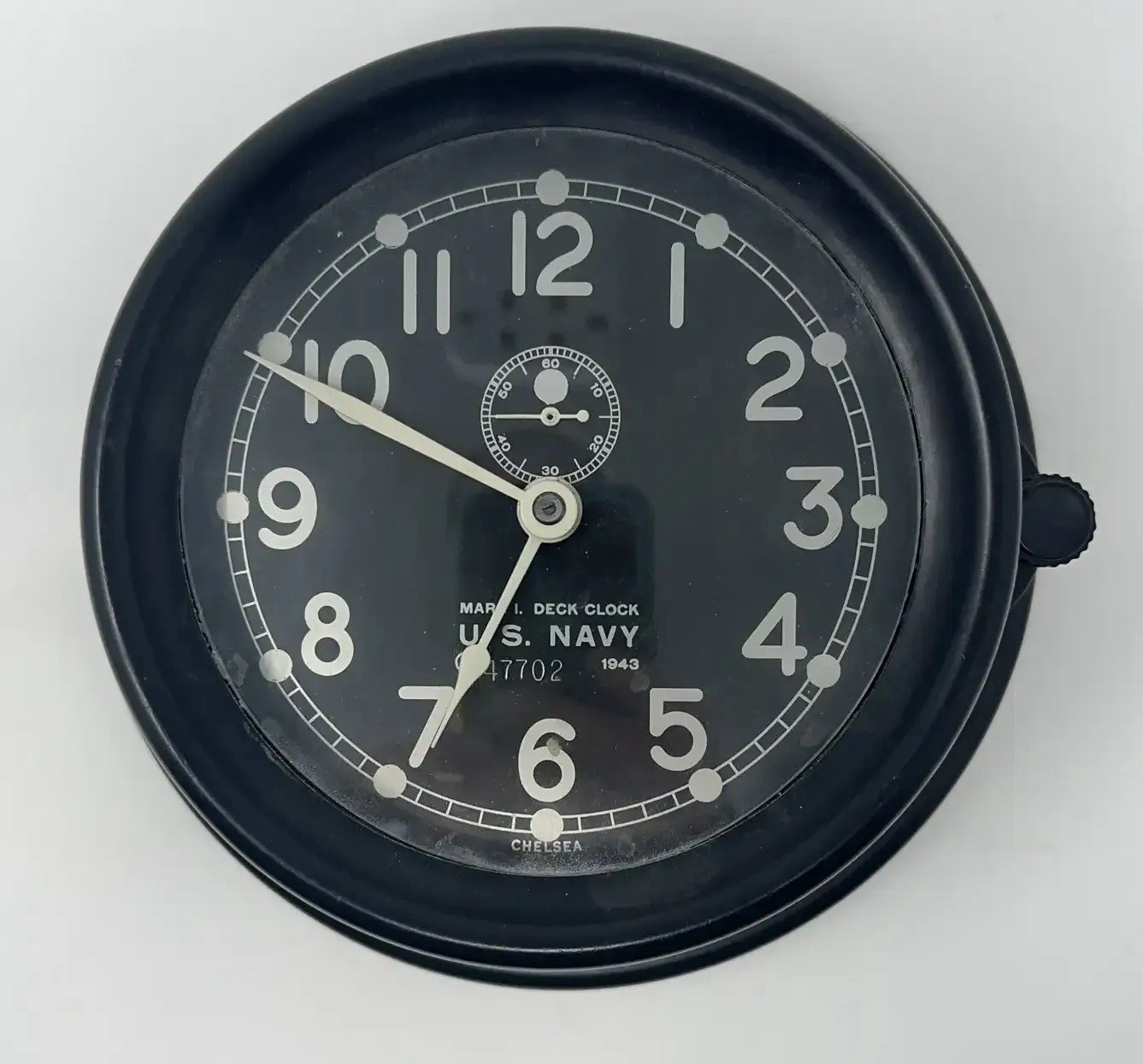 RARE WWII CHELSEA Mark 1 U.S. NAVY Deck Ship Clock RARE WWII CHELSEA Mark 1 U.S. NAVY Deck Ship Clock