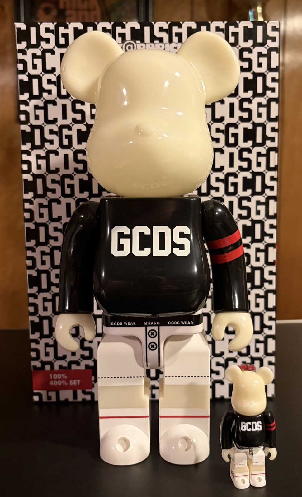 BE@RBRICK x GCDS 100% 400% GID Glow in Dark Macau 2022 Exclusive Medicom