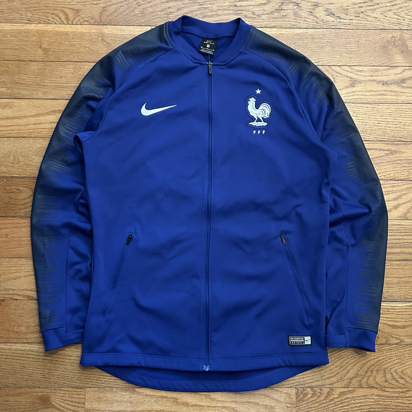 Nike 2018/2019 Anthem France Federation FFF Warm Up Jacket Medium Nike 2018/2019 Anthem France Federation FFF Warm Up Jacket Medium