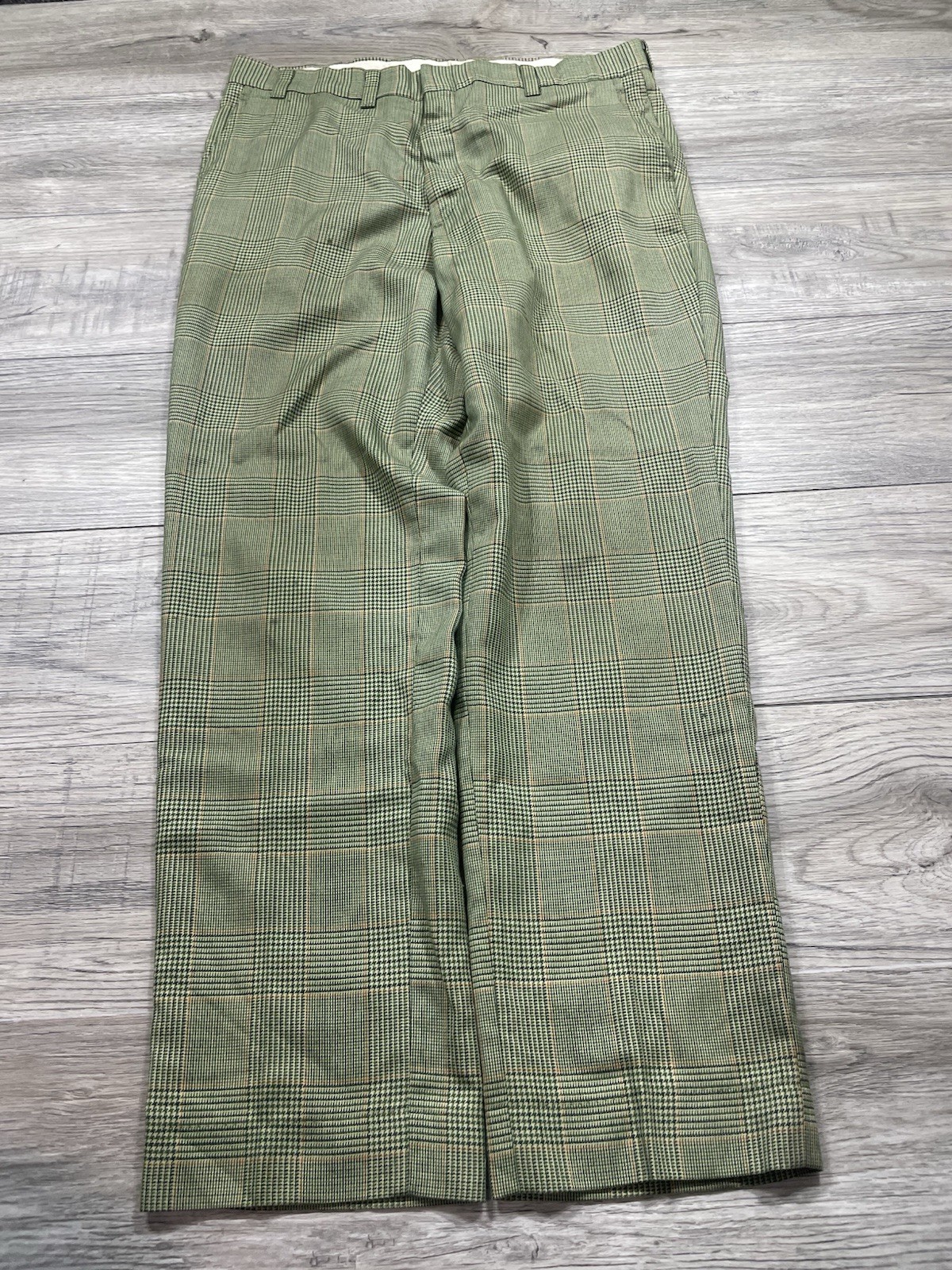 True Vintage 1960s Green Plaid Dress Pants Talon Zipper Rare Essential True Vintage 1960s Green Plaid Dress Pants Talon Zipper Rare Essential