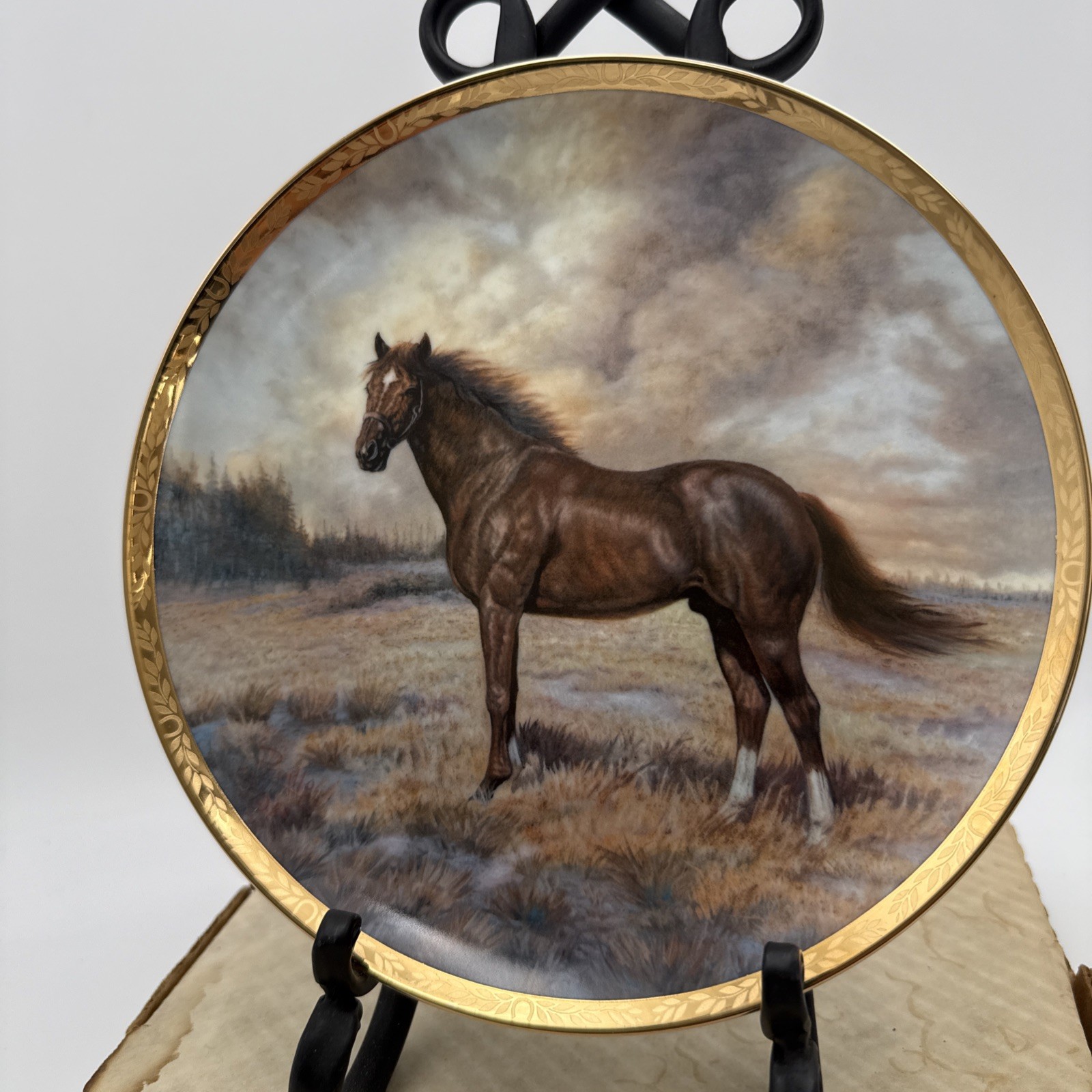 RARE Collector's Plate - Secretariat, Perillo, 1984 Vague Shadows, #1276 Of 9500 RARE Collector's Plate - Secretariat, Perillo, 1984 Vague Shadows, #1276 Of 9500