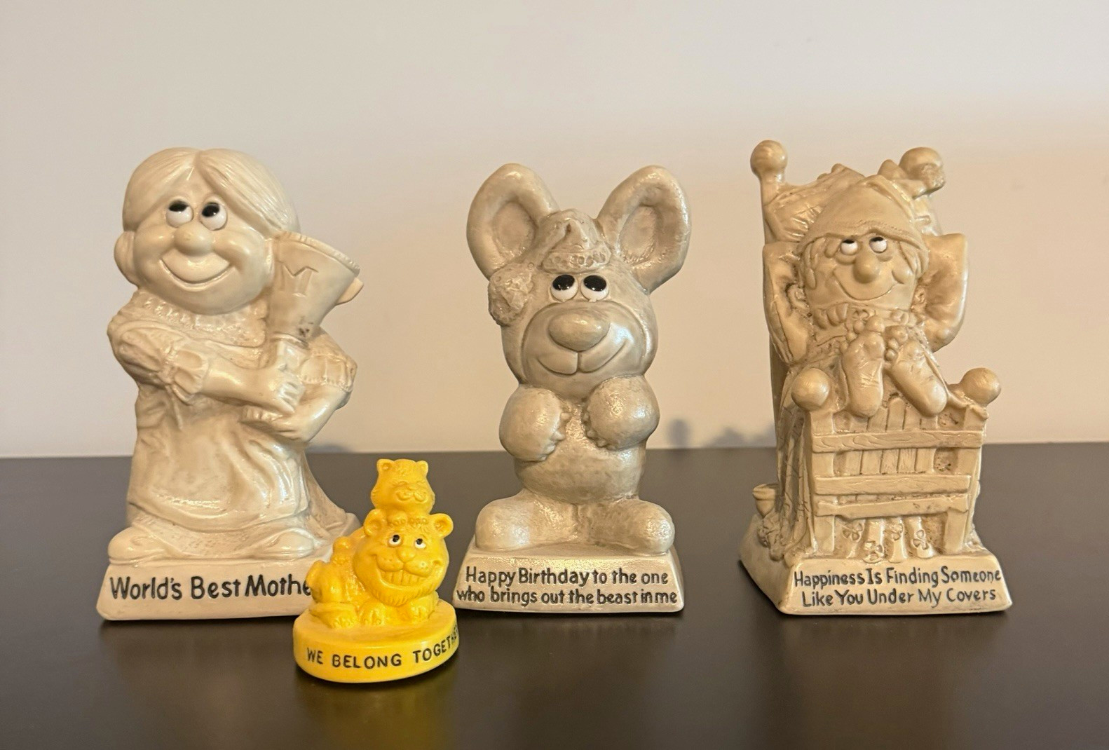 Russ Berries Vintage Figurines 1970s Lot of 4 Russ Berries Vintage Figurines 1970s Lot of 4