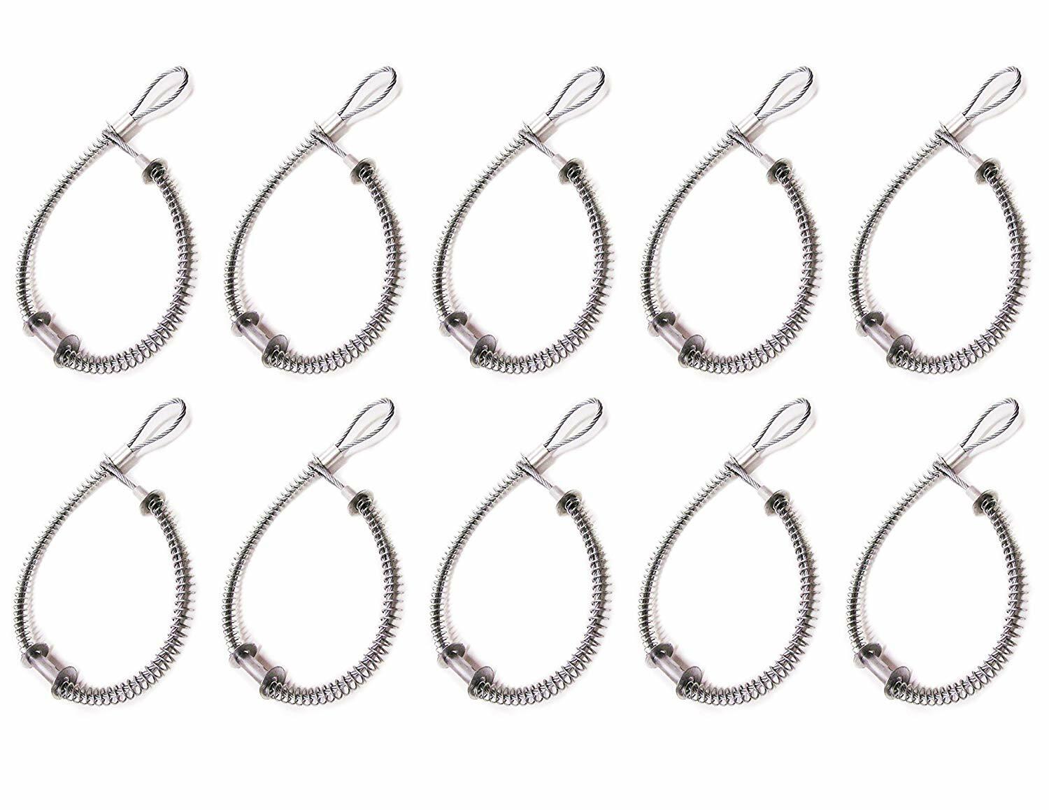 Whip Stop Hose Restraint Cable 10 Pack Air Hose Safety 200 PSI Multiple Sizes