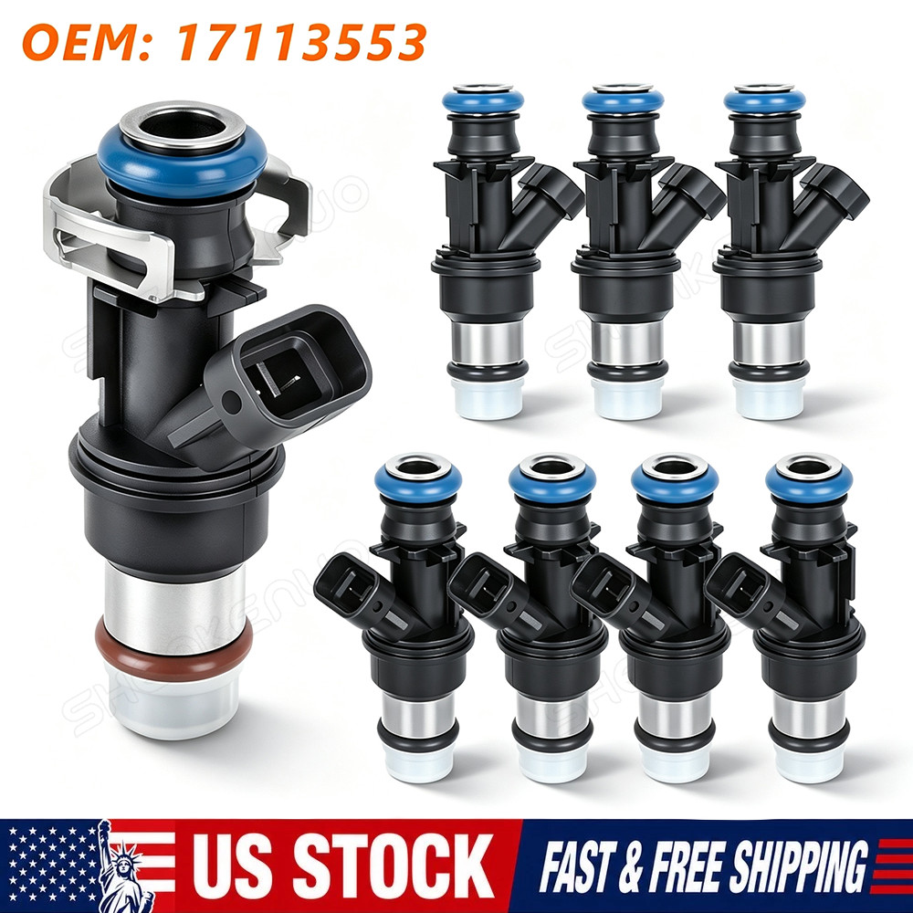 8X Fuel Injectors OEM 17113553 for 2001-2006 Chevrolet C3500HD Express 3500 8.1L