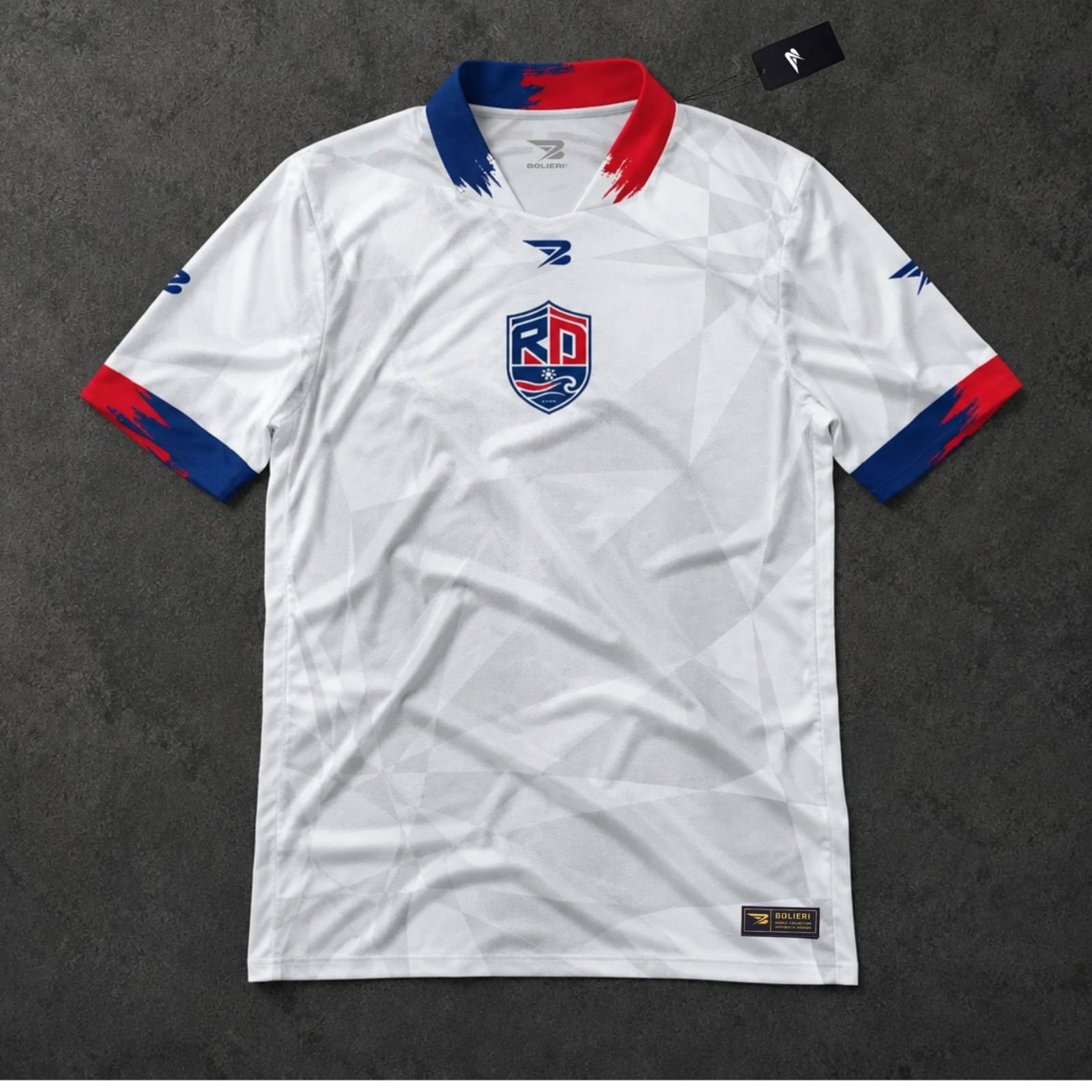Republica Dominicana  - style retro soccer jersey fan sublimation football