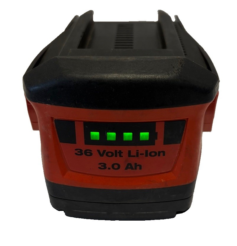 Hilti B 36/3.0 Li-Ion 36V 3.0Ah Power Tool Battery Red B 36/3.0 Li-Ion A+ COND Hilti B 36/3.0 Li-Ion 36V 3.0Ah Power Tool Battery Red B 36/3.0 Li-Ion A+ COND