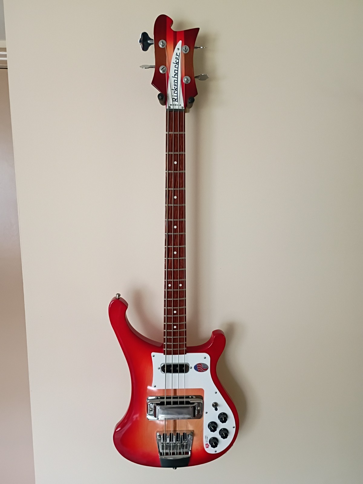 Rickenbacker 4003S Bass Guitar FireGlo 2023, 100% to charity, virtually unplayed