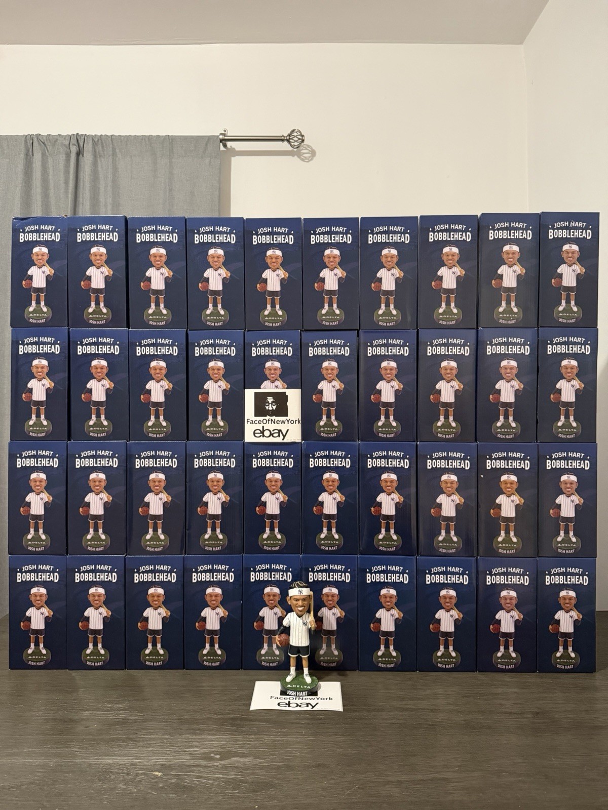 New York Yankees Josh Hart Knicks Bobblehead SGA 9/25/2026 IN-HAND BRAND NEW New York Yankees Josh Hart Knicks Bobblehead SGA 9/25/2026 IN-HAND BRAND NEW