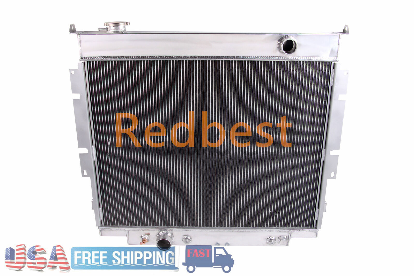 4Row Alu Radiator For 1983-1996 Ford F150/F250/F350/F59/F Super Duty 6.9L7.3L V8