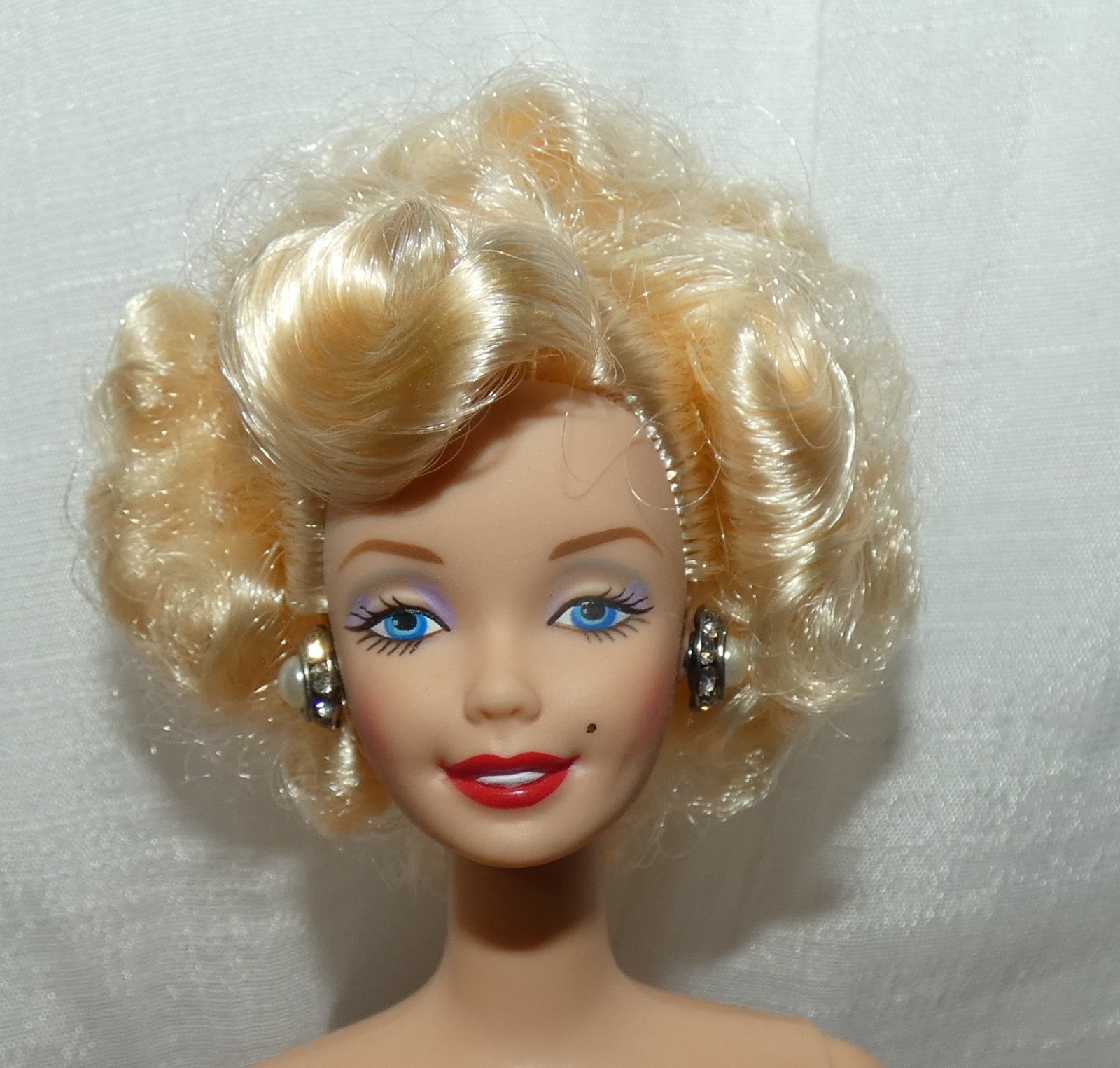 NUDE BARBIE AS MARILYN 1997 SEVEN YEAR ITCH BLONDE HAIR BLUE EYES SUPERSTAR