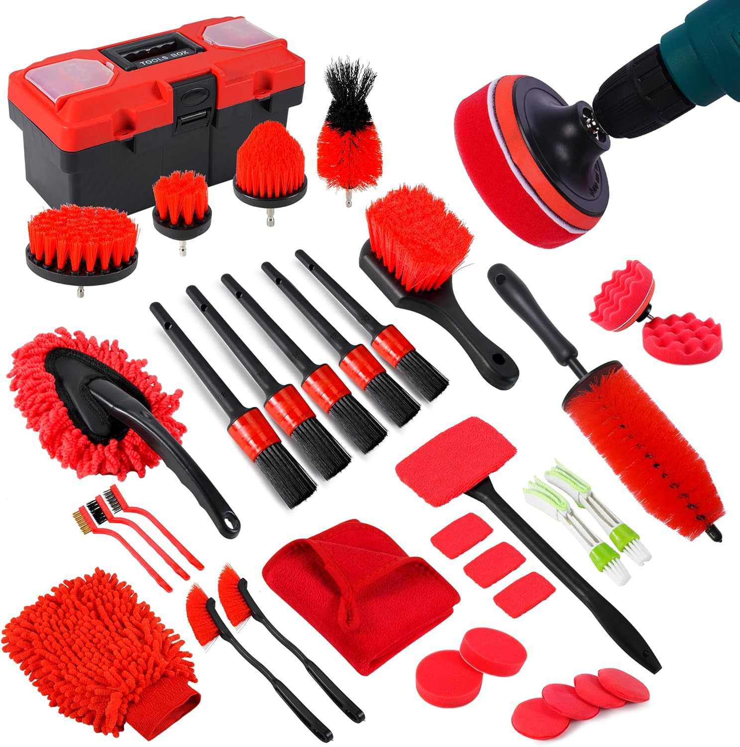 35-Piece Car Detailing Kit, Complete Car Cleaning & Wash Set 35-Piece Car Detailing Kit, Complete Car Cleaning & Wash Set