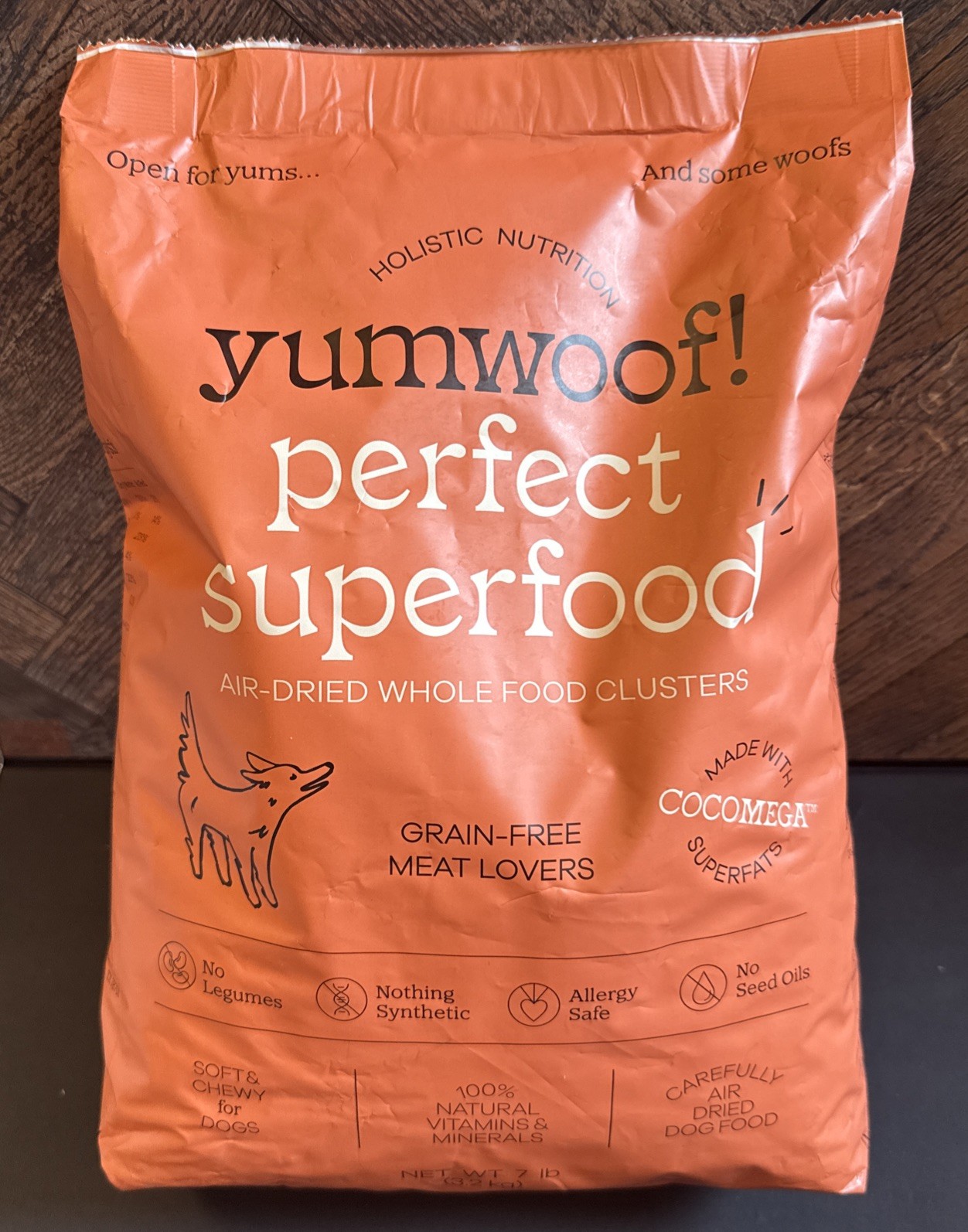 SEALED - yumwoof  Perfect Superfood Air-dried Whole Superfood Clusters - 7 Lb.