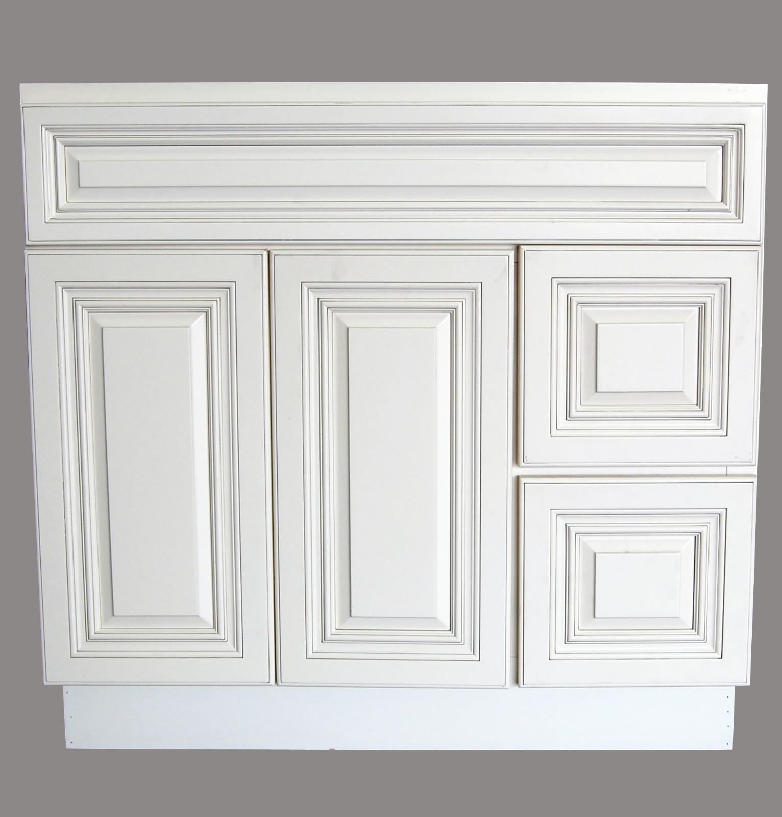 New Antique White  Single-sink Bathroom Vanity Base Cabinet 36\