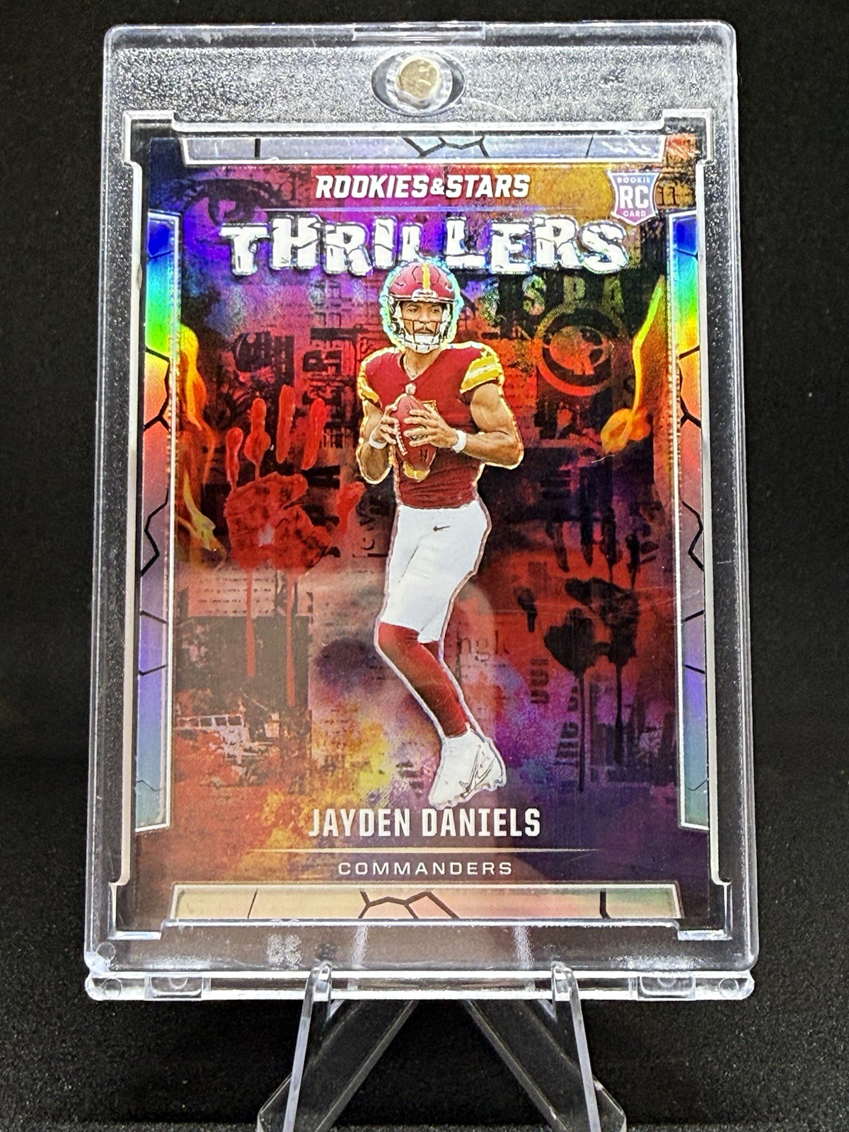 Panini 2024 Rookies & Stars Thrillers Silver Jayden Daniels #T-JDS RC