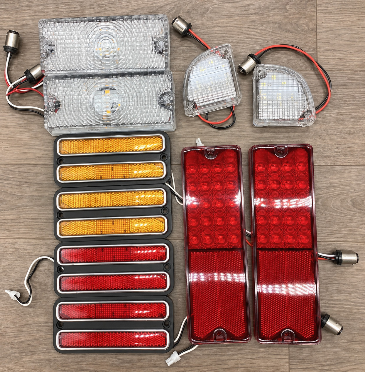 1969-1970 Chevy Truck C10 LED Light Clear Parking Tail Backup Side Marker Lamp K