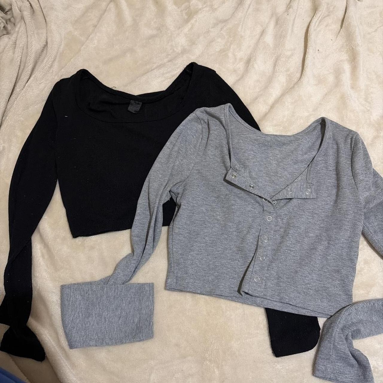Black Grey Wild Fable Crop tops S Black Grey Wild Fable Crop tops S