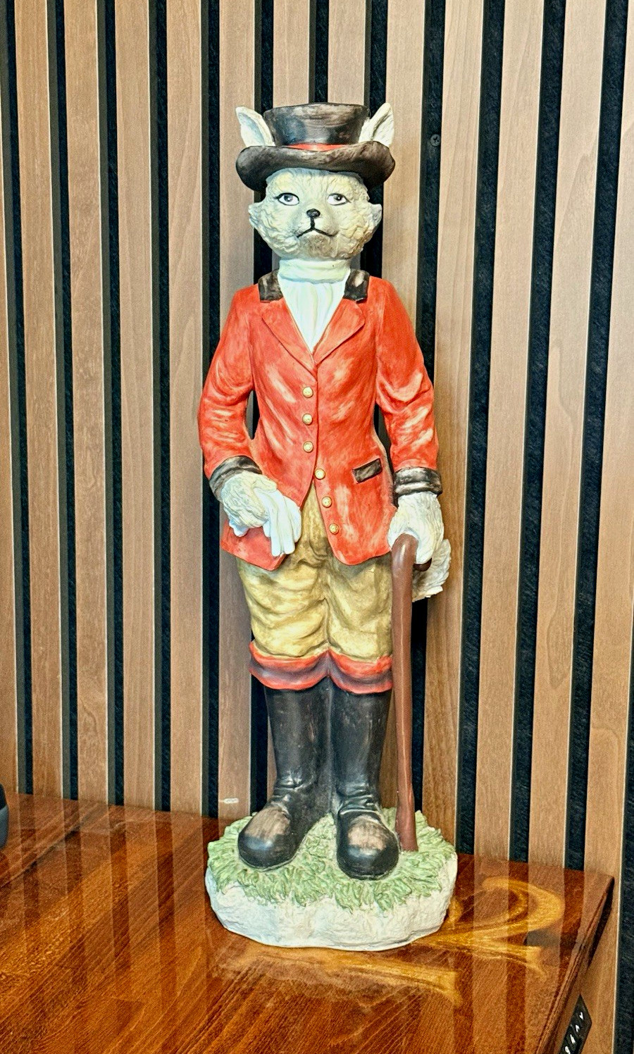 Vintage Rare Tally-Ho Equestrian Fox Hunt Statue
