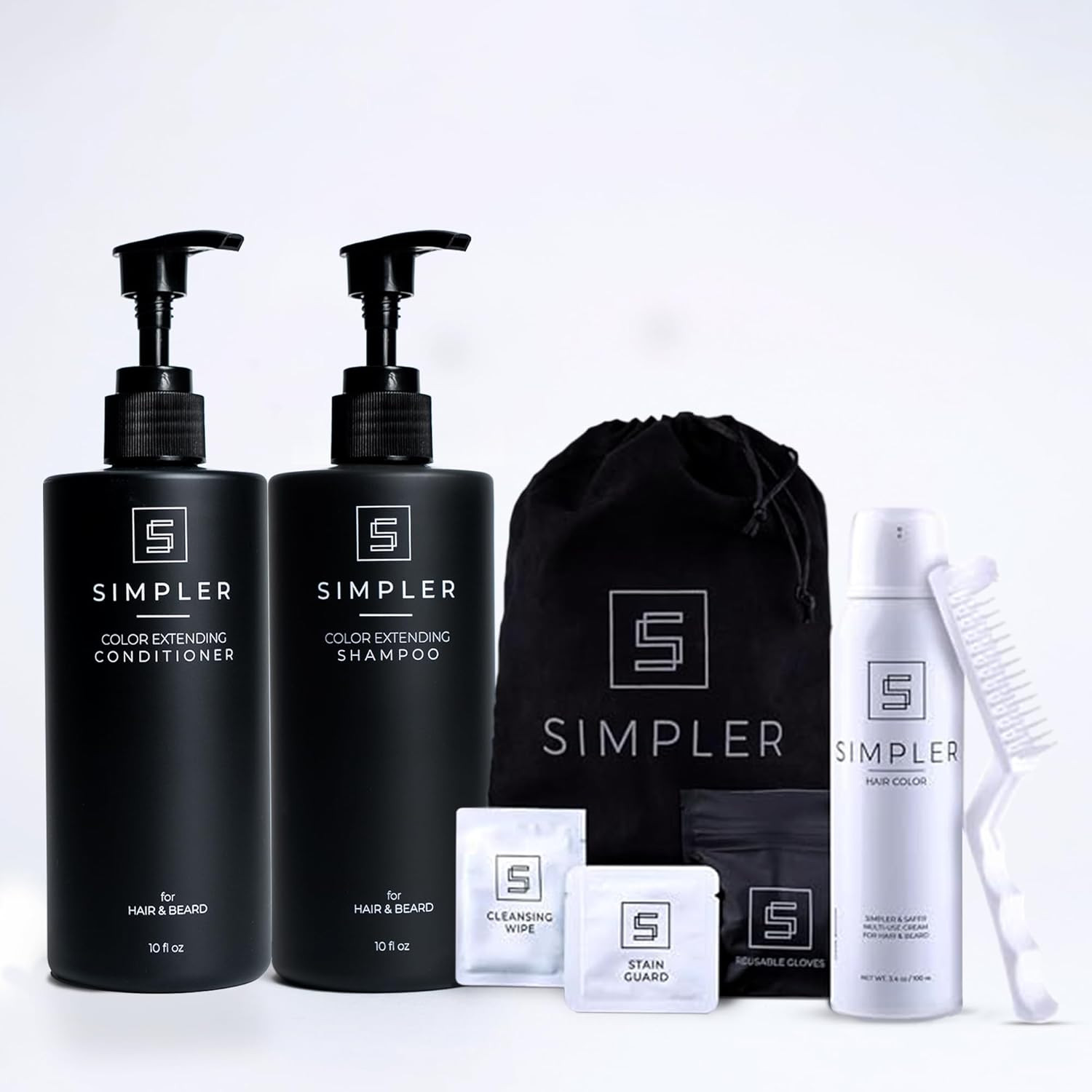 Simpler Men’S Hair Color Kit (Blond) for 100% Gray Coverage & Color Protecting S Simpler Men’S Hair Color Kit (Blond) for 100% Gray Coverage & Color Protecting S