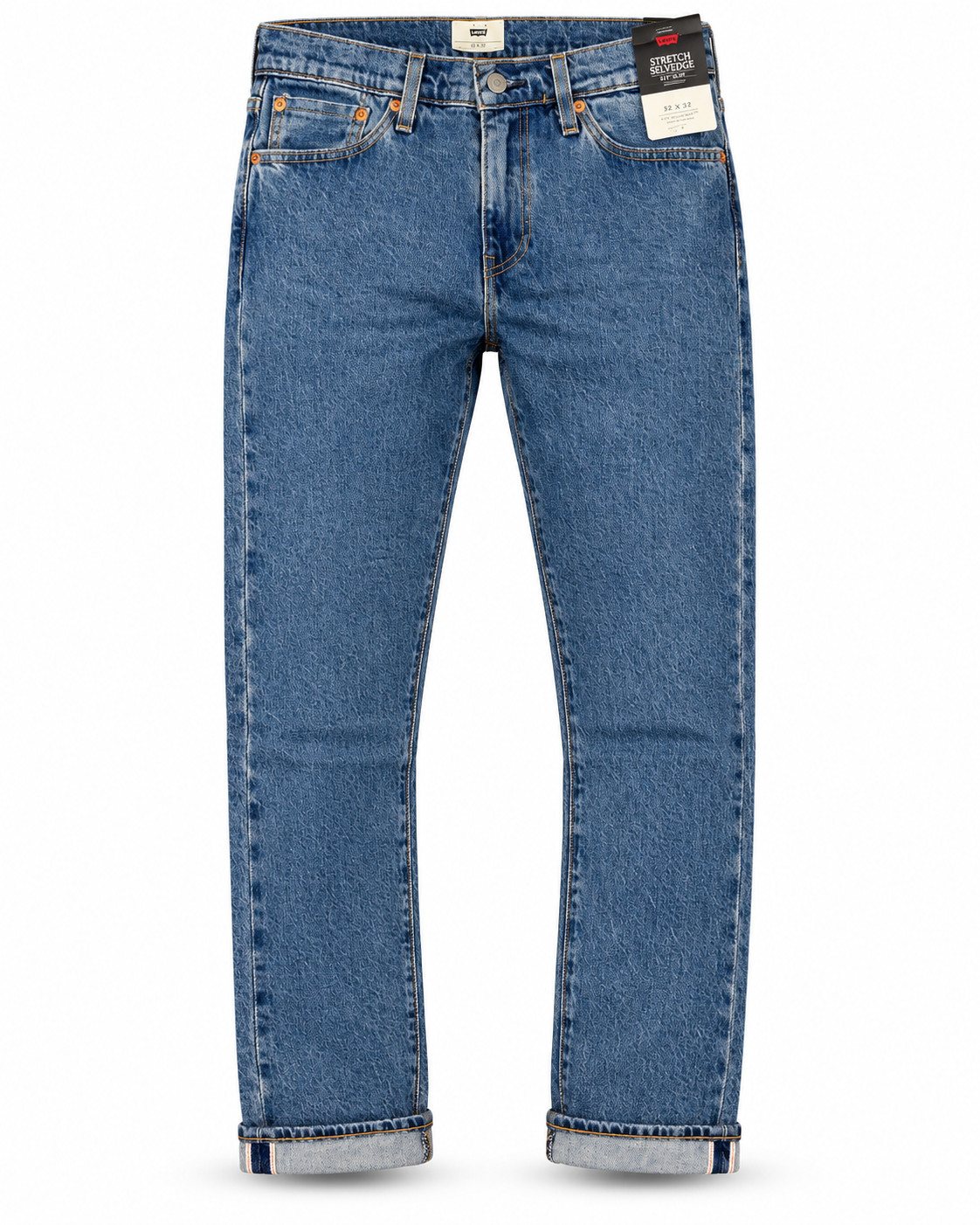 Levi's Men's Premium 511 Selvedge Slim Fit Stretch Denim Jeans
