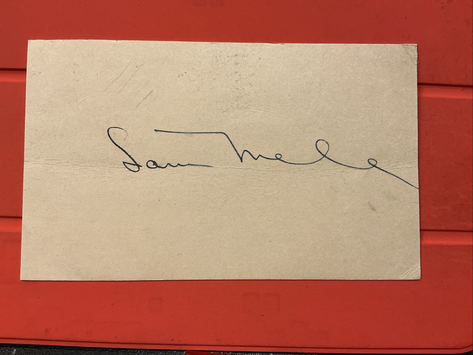 Sam Mele 🔥🔥MLB Debut: 1947 Boston Red Sox🔥🔥Autograph GPC 🔥🔥🔥 Sam Mele 🔥🔥MLB Debut: 1947 Boston Red Sox🔥🔥Autograph GPC 🔥🔥🔥