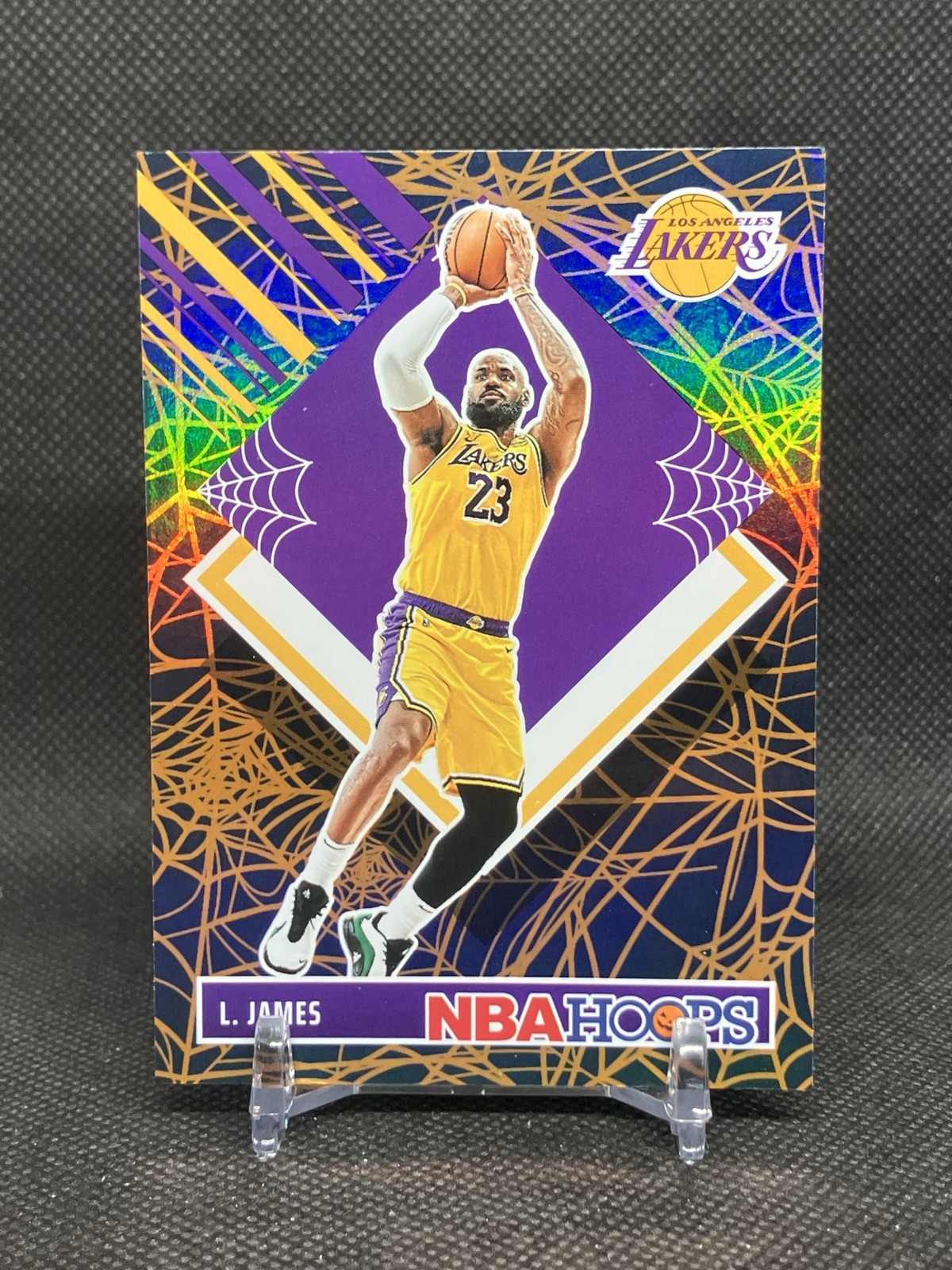 2024-25 Panini Haunted Hoops - Tribute LeBron James #282 Holo Webs SP 2024-25 Panini Haunted Hoops - Tribute LeBron James #282 Holo Webs SP