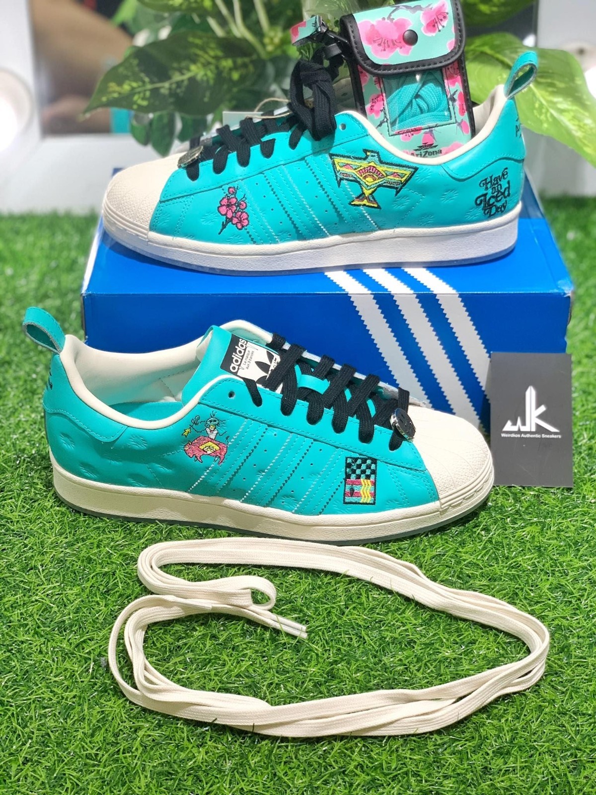 adidas Superstar Arizona GZ2871 Blue/Pink Men\'s Sneakers M 9.5 / W 10.5