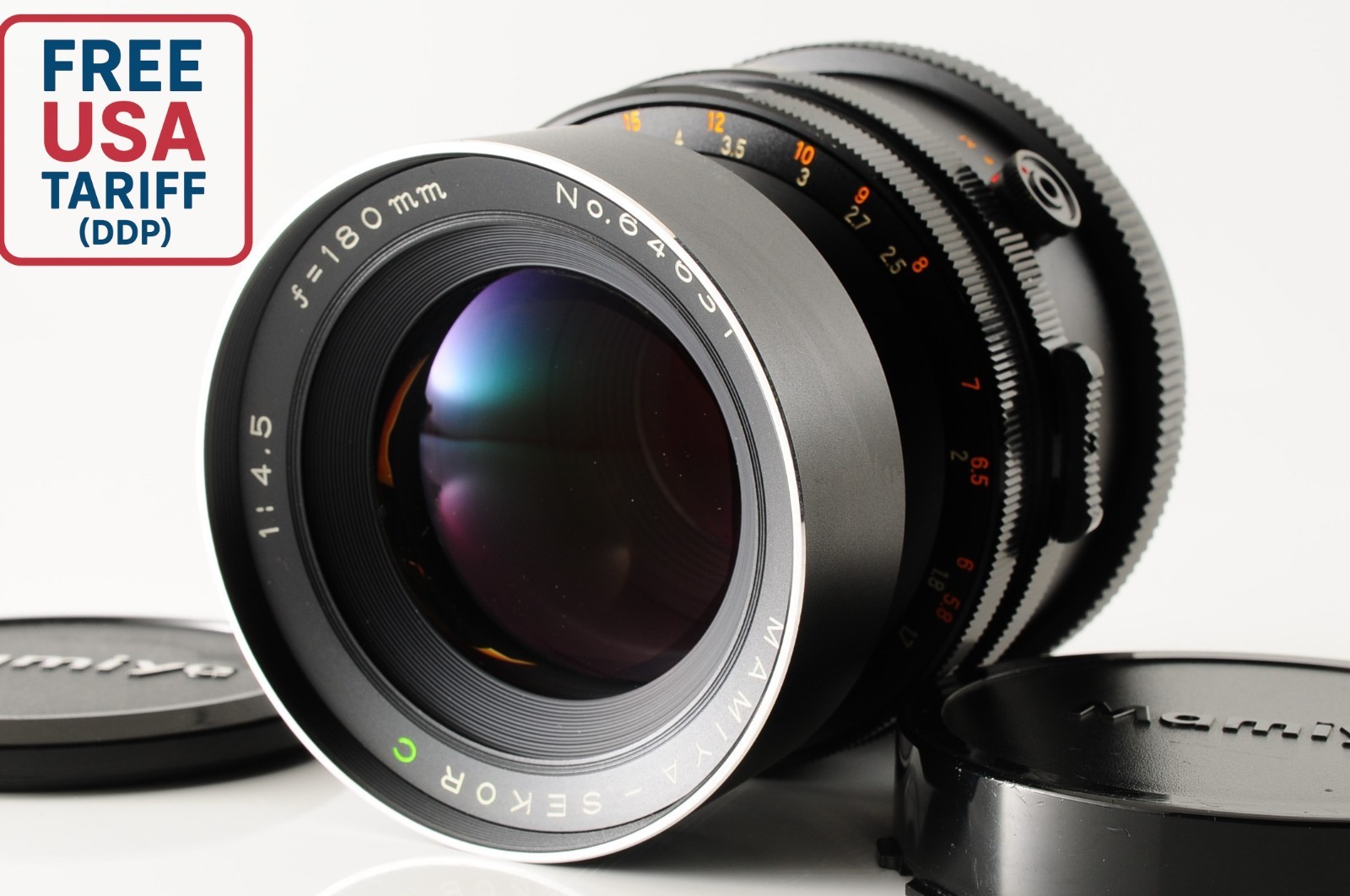 [EXC+5] Mamiya Sekor C 180mm F/4.5 MF Lens for RB67 Pro S SD Camera JAPAN #245