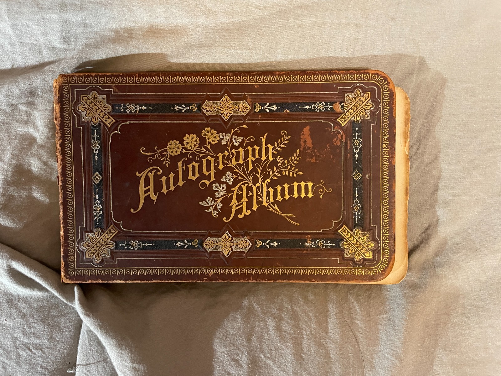 Antique Victorian Autograph Book 1880\'s Vtg Baltimore Maryland CT Vintage Antique Victorian Autograph Book 1880\'s Vtg Baltimore Maryland CT Vintage