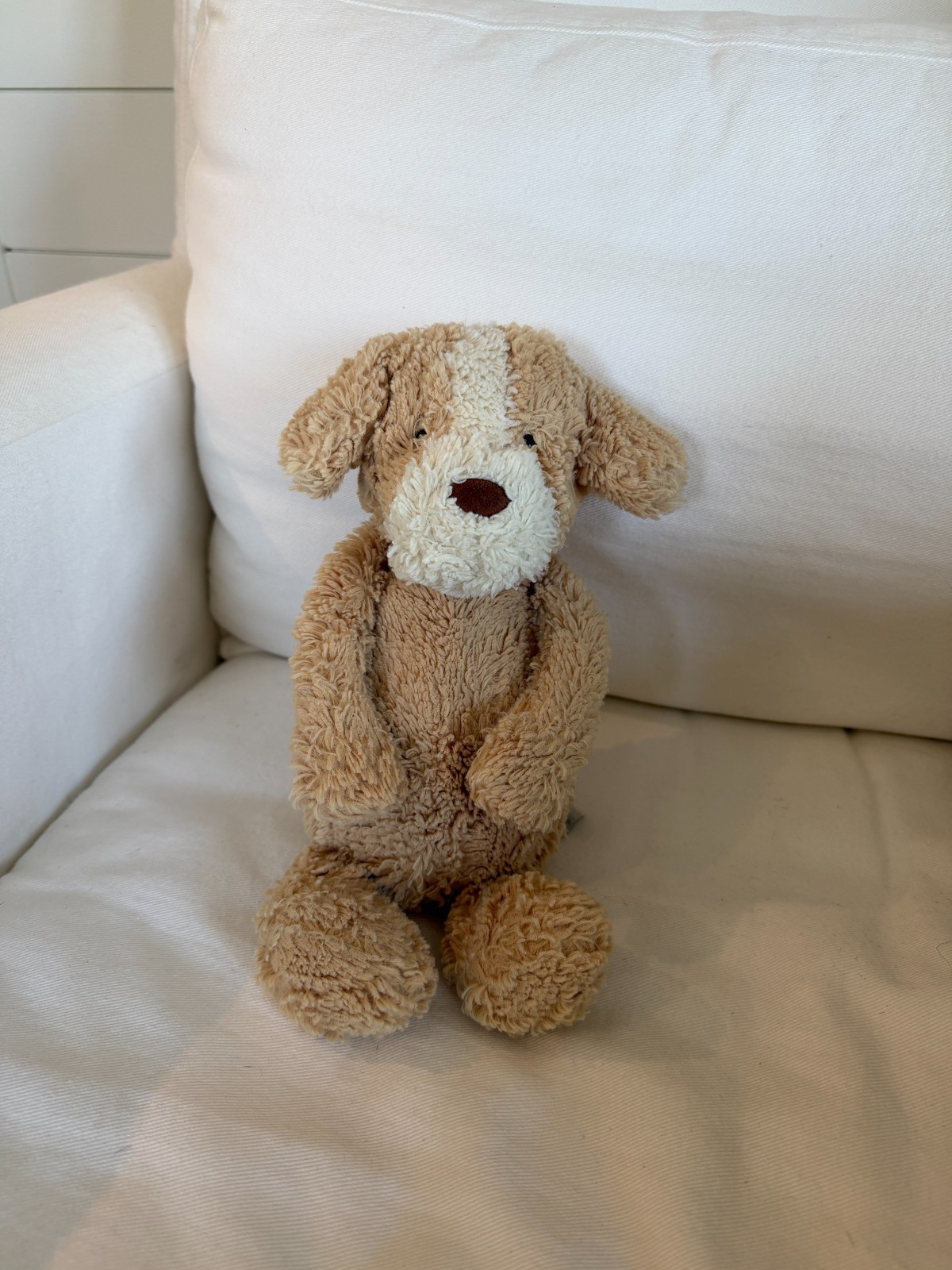 Jellycat Bashful Puppy Plush Tan White Brown Buttercup London Medium 12 Jellycat Bashful Puppy Plush Tan White Brown Buttercup London Medium 12
