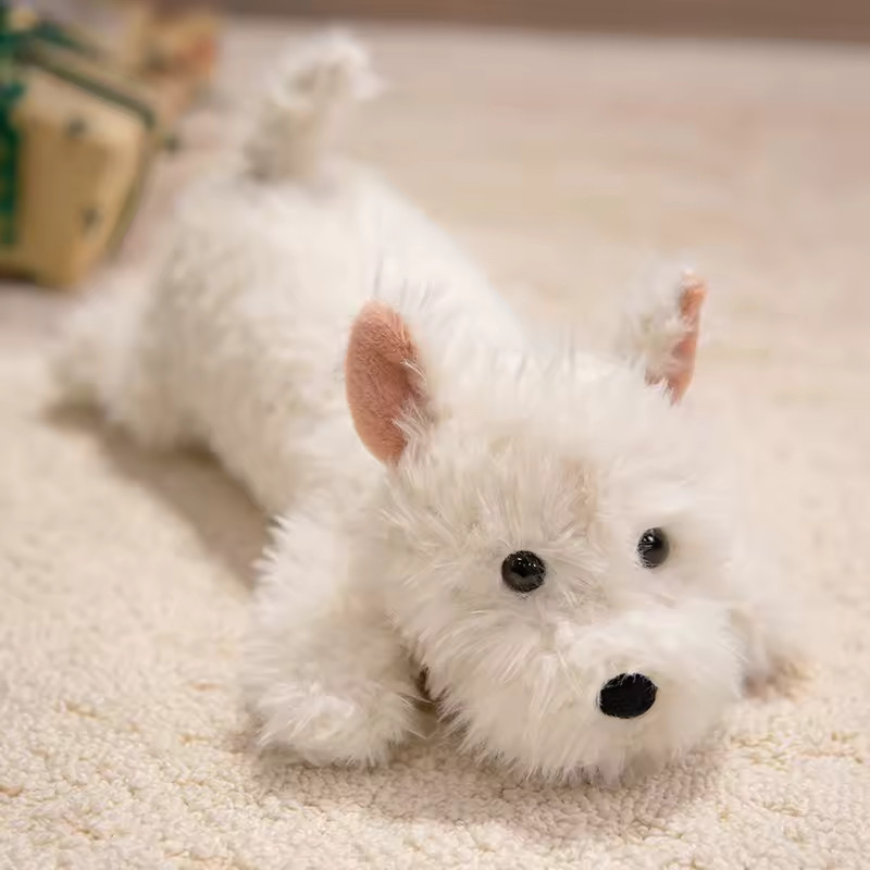 42cm West Highland White Terrier Plush Toy Soft Puppy Stuffed Animal Doll Gift 42cm West Highland White Terrier Plush Toy Soft Puppy Stuffed Animal Doll Gift