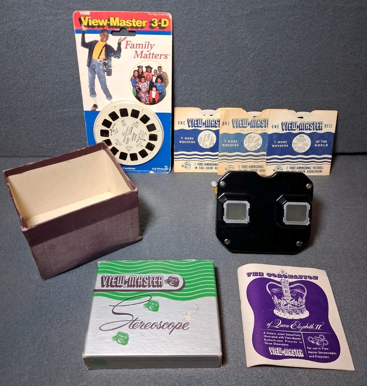 Vintage Sawyer’s View-Master Viewer in Box with 6 Reels Vintage Sawyer’s View-Master Viewer in Box with 6 Reels