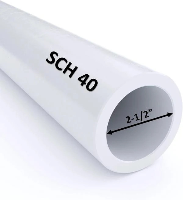 VENTRAL Schedule 40 PVC Pipe 2 1/2 Inch (2.875 OD), White, Cut Lengths for VENTRAL Schedule 40 PVC Pipe 2 1/2 Inch (2.875 OD), White, Cut Lengths for