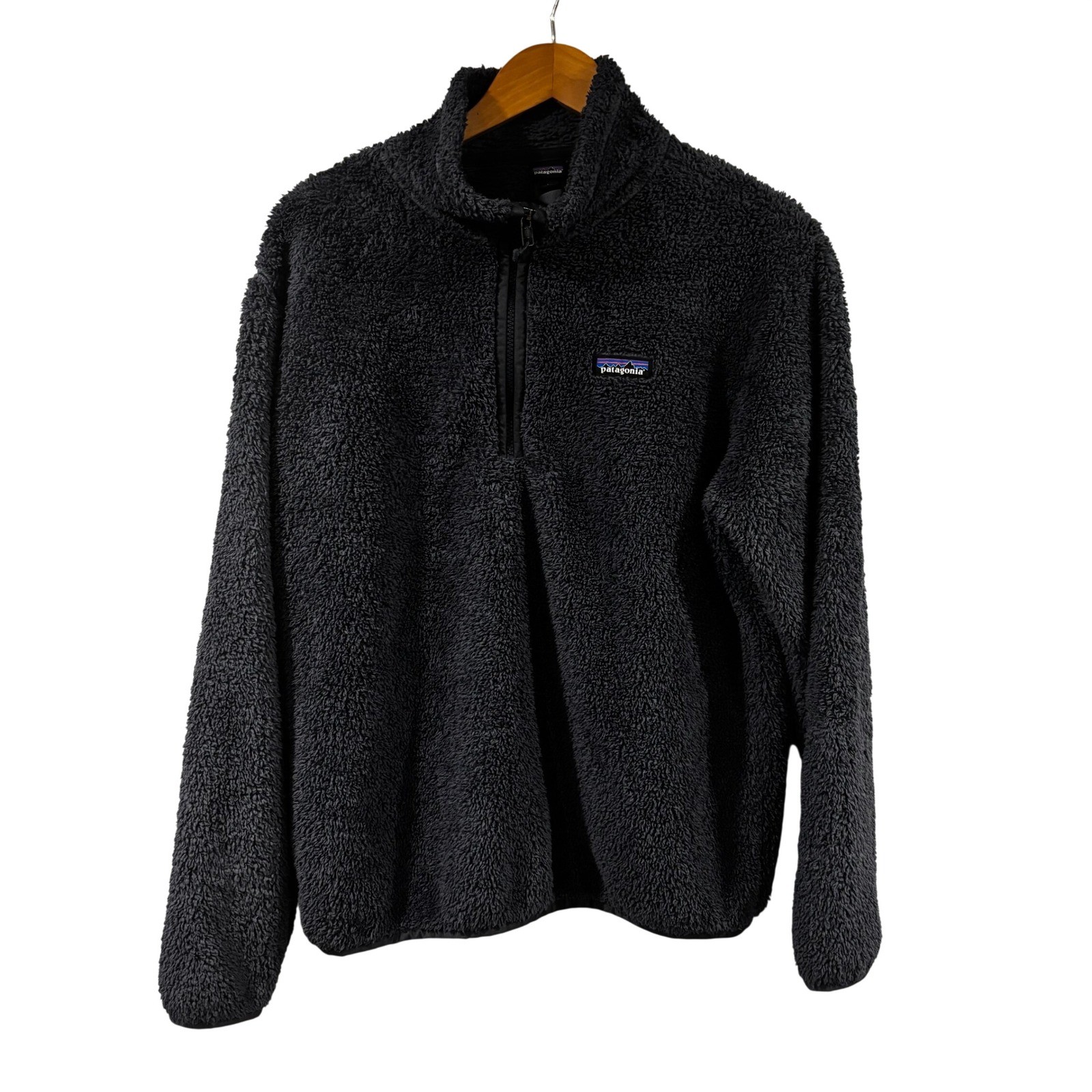 Patagonia Los Gatos 1/4 Zip Fleece Pullover Mens Large Blue Gray STY25896FA24