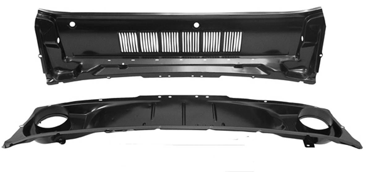 New 1965 - 1966 Mustang Cowl Air Vent Panel Grill at Hood Upper and Lower Kit New 1965 - 1966 Mustang Cowl Air Vent Panel Grill at Hood Upper and Lower Kit