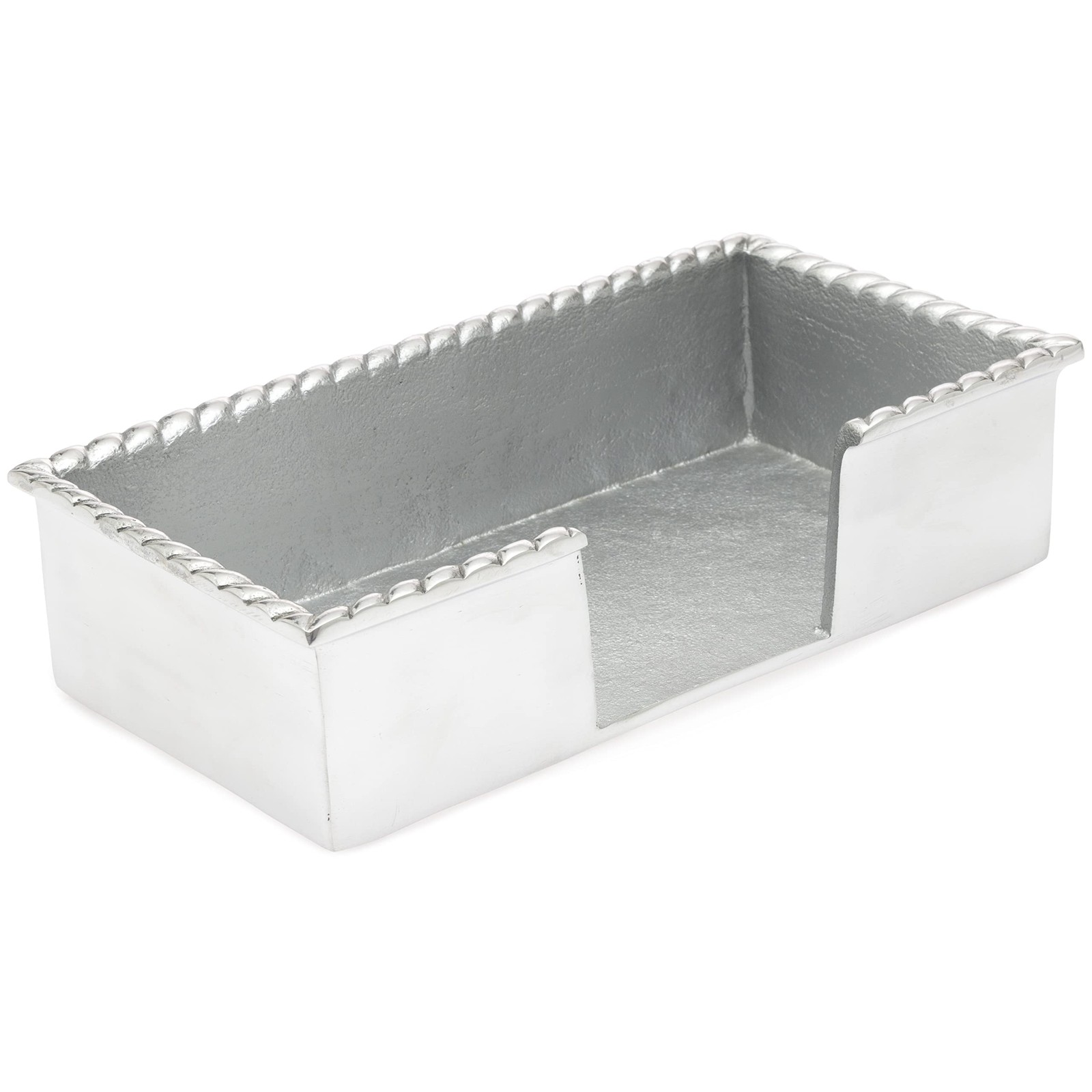 Boston International Napkin Holder Caddy, Guest Towel Size, Rope Edge Boston International Napkin Holder Caddy, Guest Towel Size, Rope Edge