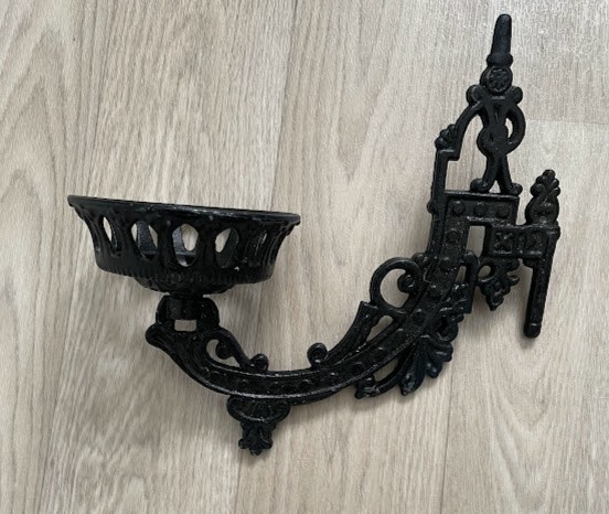 METAL wrought iron black swivel Wall Bracket CANDLE Holder 11\ METAL wrought iron black swivel Wall Bracket CANDLE Holder 11\
