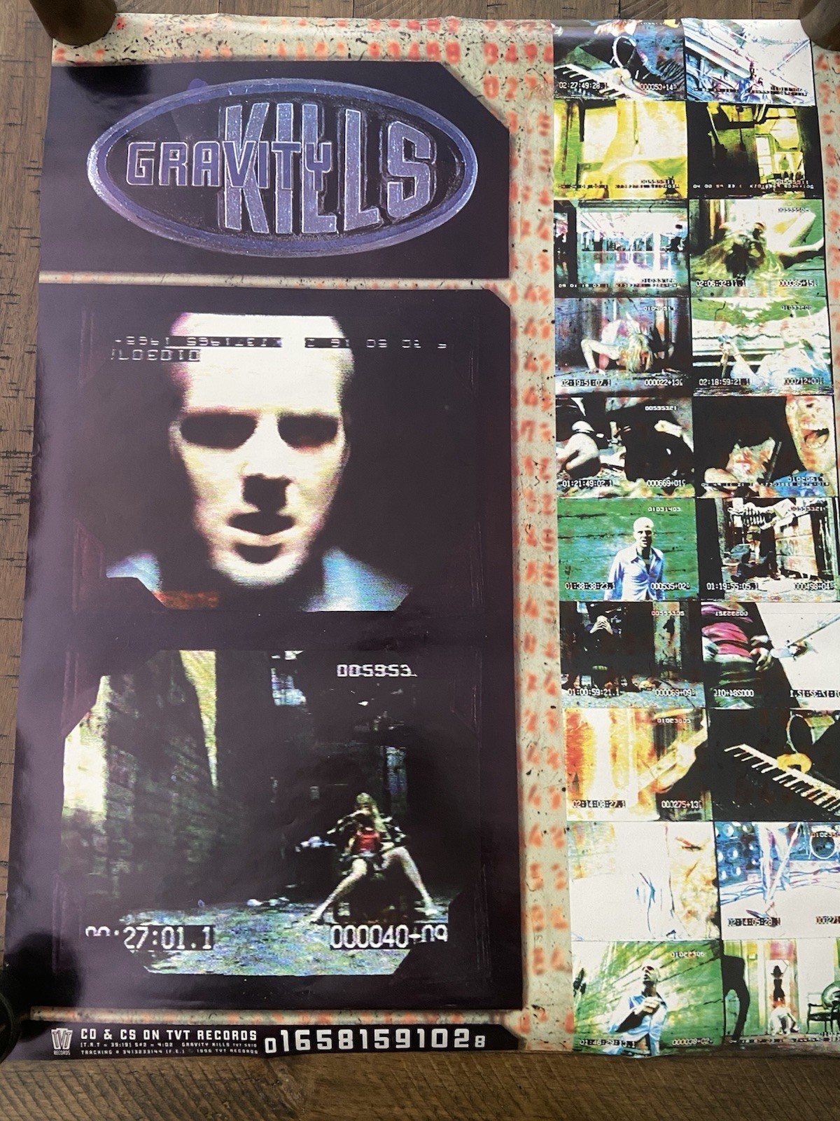 GRAVITY KILLS INDUSTRIAL ROCK 1996 DEBUT STORE PROMO POSTER NEW IN SLEEVE